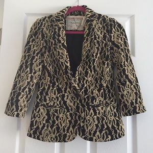 Anthropologie Cartonnier Embroidered Blazer jacket